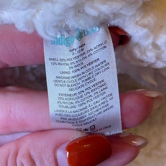 Indigo Baby - Grey & White Checkered Robe - Size 0-12 Months - Picture 6 of 6